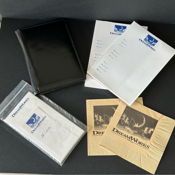 Dreamworks SKG Memorabilia Collection Engraved leather Photo Album Note pads - Picture 1 of 6